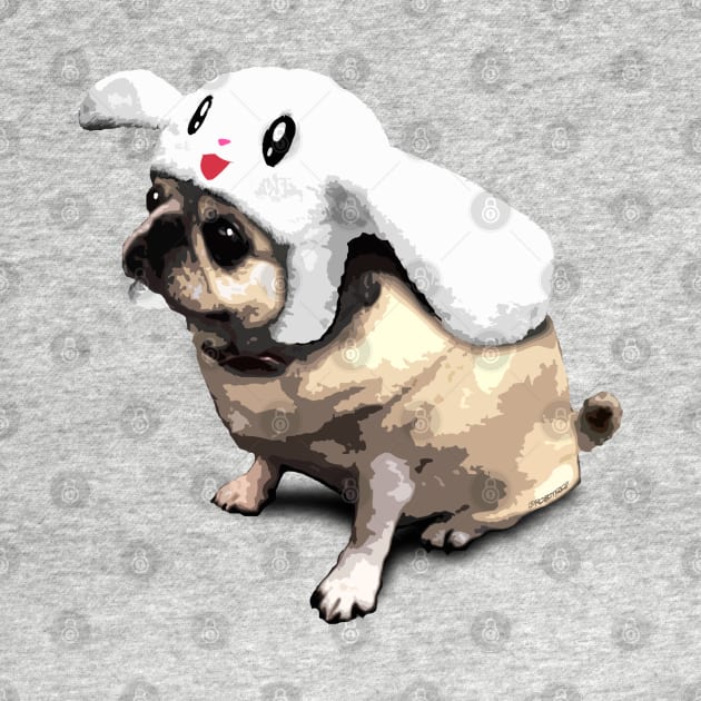 Bunny Pug by robotface